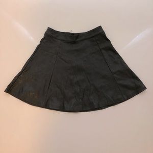 Faux Leather Skirt